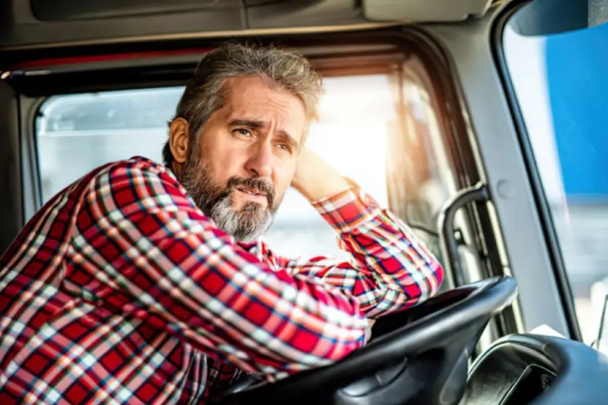 Um motorista de caminhão