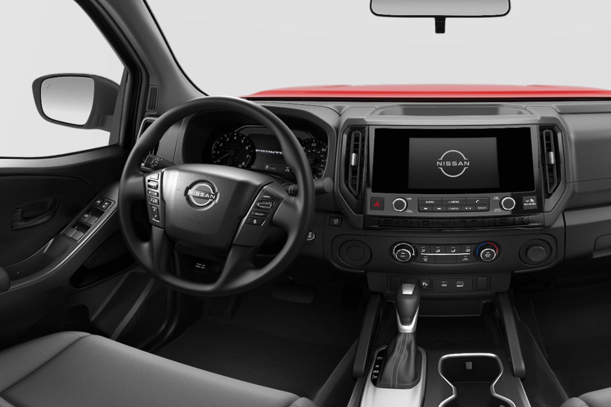 Interior do Nissan Frontier