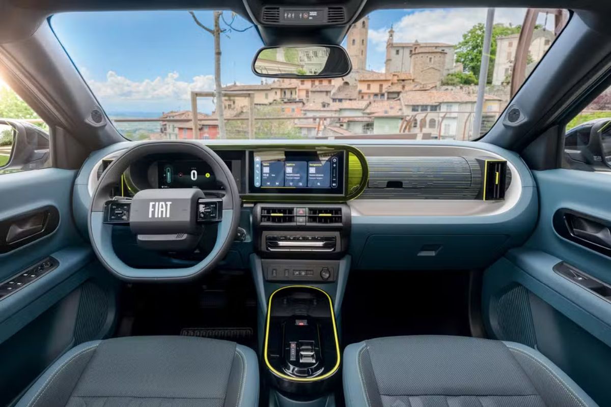 Interior do Fiat Panda