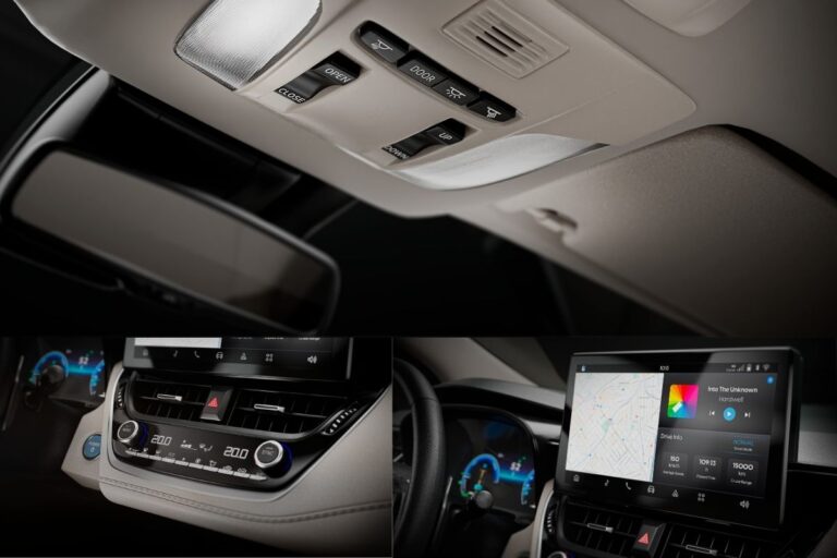 Montagem do interior do Toyota Corolla GLi Hybrid