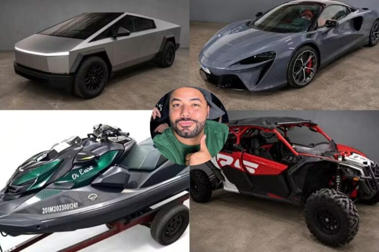 Carros e itens de luxo de Hytalo Santos serão leiloados.