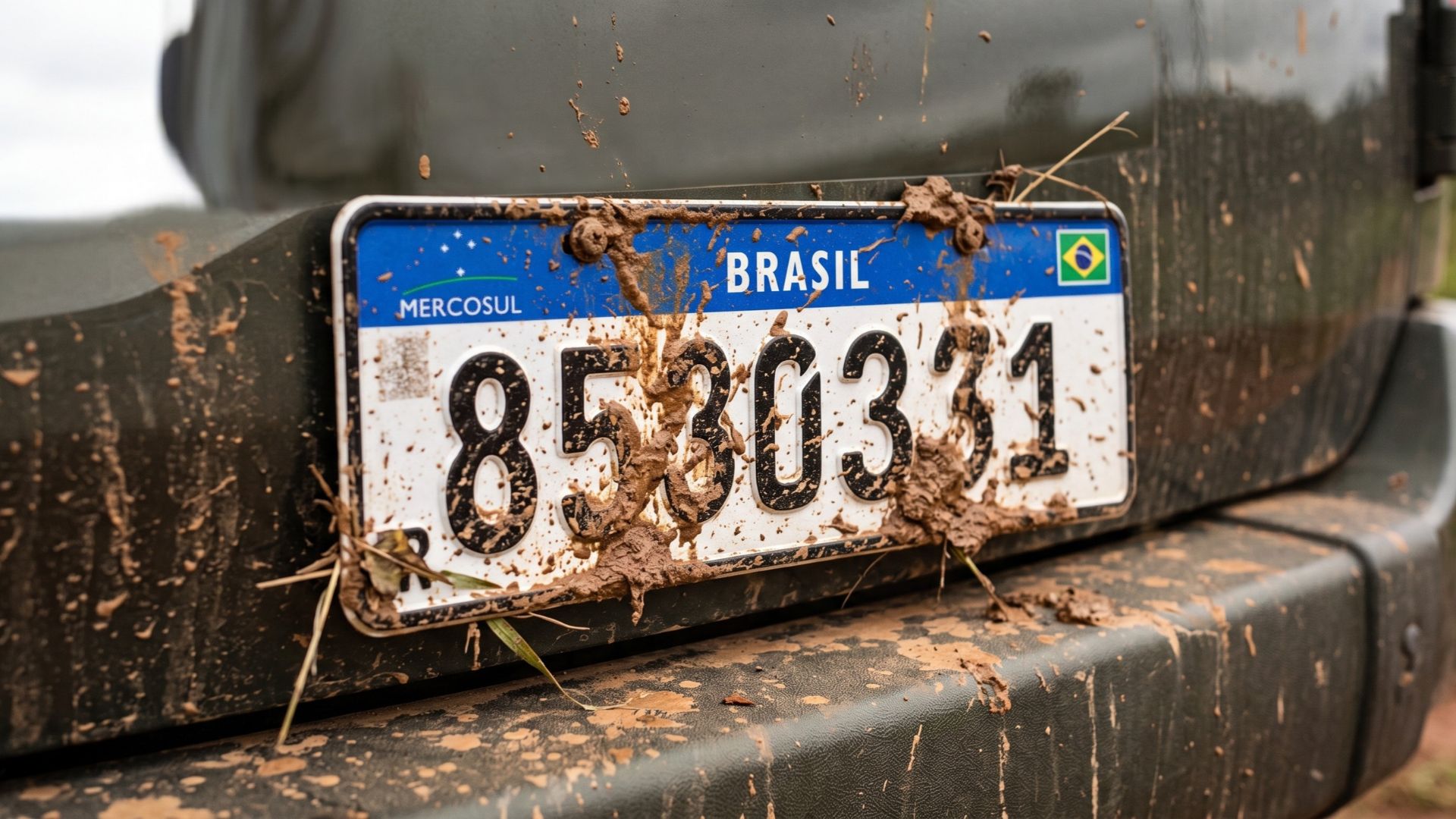 Placa suja