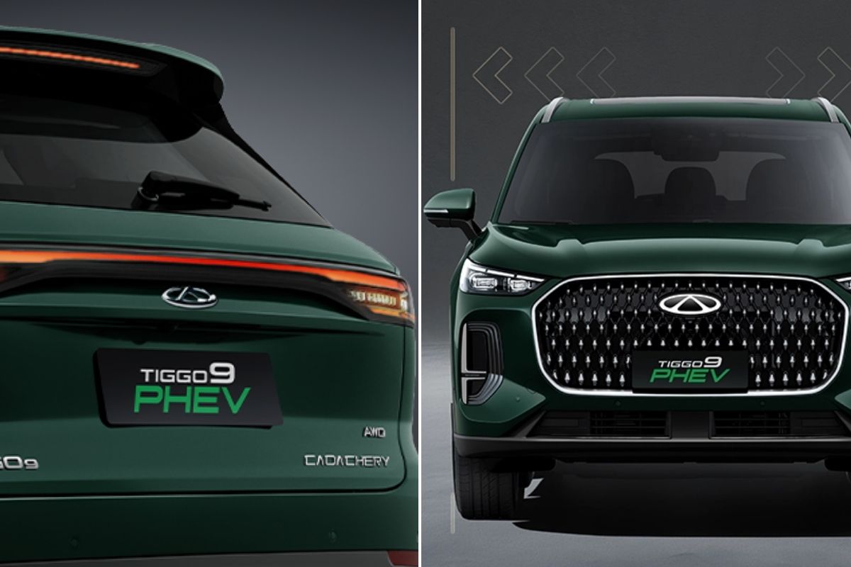 Montagem (frente e traseira) do Chery Tiggo 9 PHEV