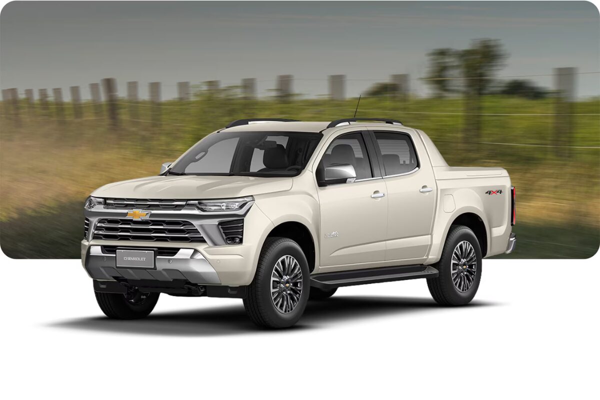 Chevrolet S10 na cor branca
